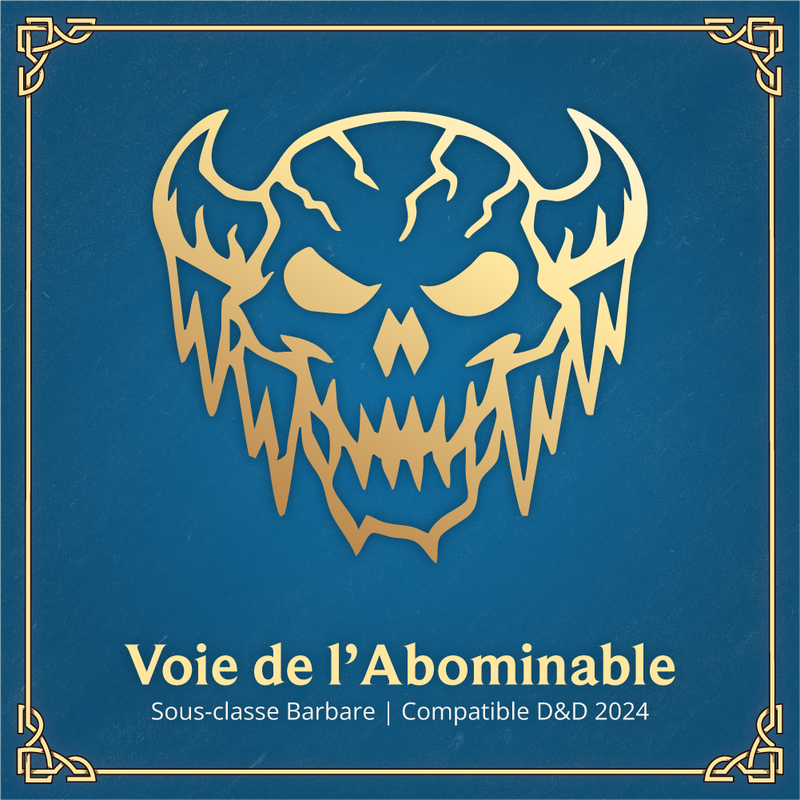 Voie de l'Abominable - Sous-classe Barbare D&D 2024