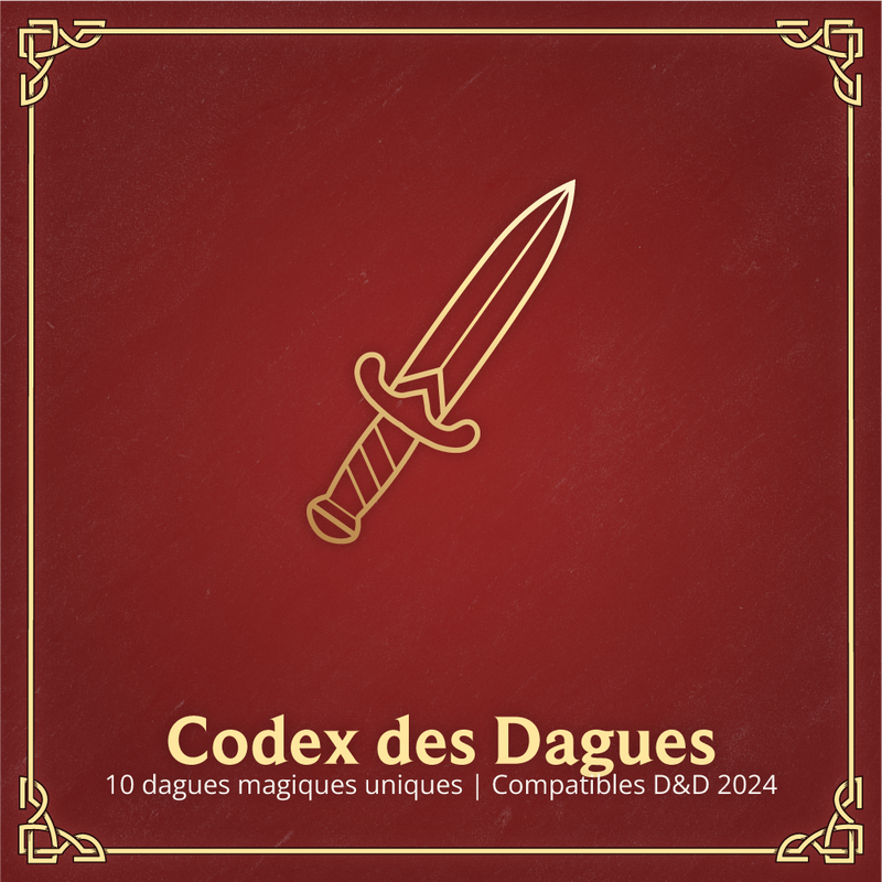 Codex des Dagues - Objets Magiques D&D 2024